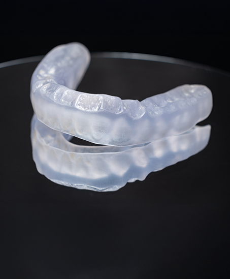 Clear nightguard tray