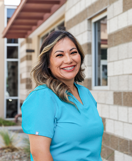 Front office team member Julie