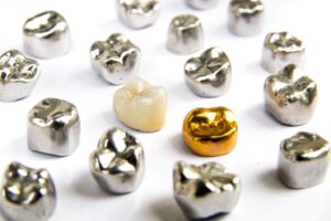 Dental crowns made from all different materials